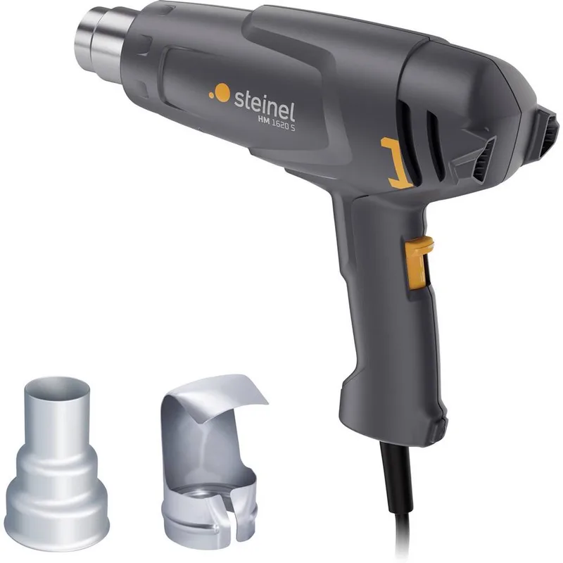 Heteluchtpistool HM1620S - 1600W - Verfafbrander - Temperatuur instelbaar op 300°C en 500°C - Luchtvolume instelbaar op 240-450l/min van Steinel – productafbeelding 1 van 6