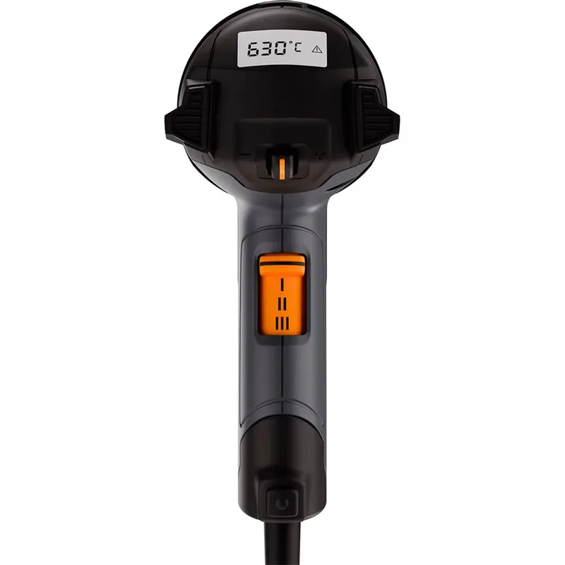 Heteluchtpistool HM2020E - 2200W - Verfafbrander - Temperatuur instelbaar van 80-630°C - Luchtvolume instelbaar van 150-500l/min - 2,2m kabel van Steinel – productafbeelding 3 van 6