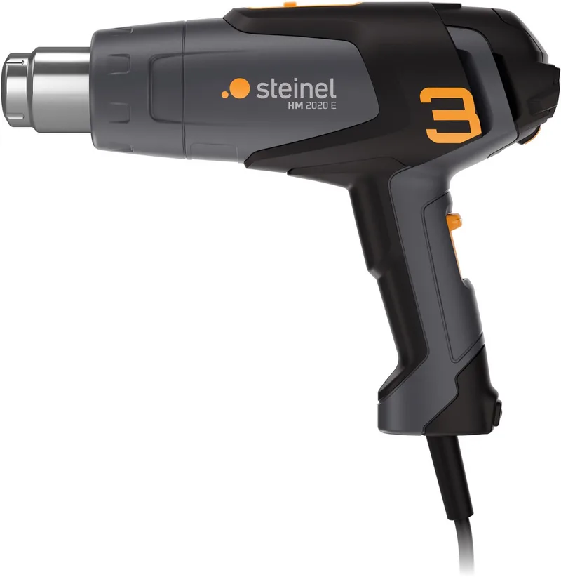 Heteluchtpistool HM2020E - 2200W - Verfafbrander - Temperatuur instelbaar van 80-630°C - Luchtvolume instelbaar van 150-500l/min - 2,2m kabel van Steinel – productafbeelding 1 van 6