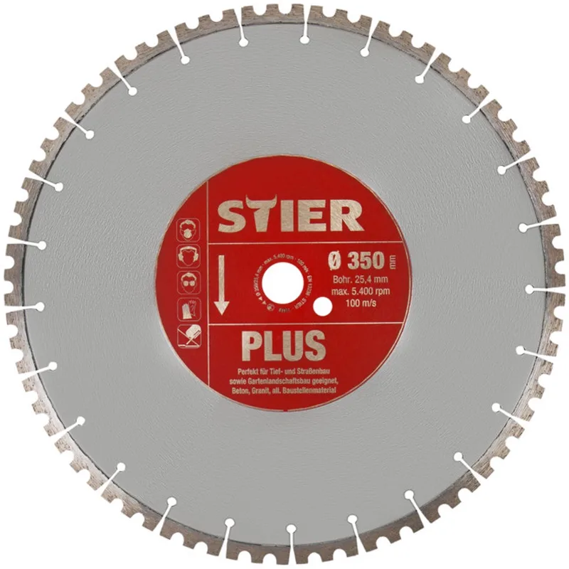 Diamantzaagblad Plus Boring - Ø 350 mm - 25,4 mm by Stier – product image