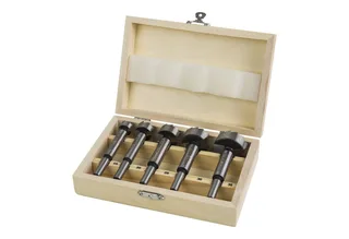 Holzbohrer STIER Forstnerbohrer Set in Holz-Kasette 5-teilig (15 20 25 30 35 mm) de Stier, Multicolore – image du produit 1 sur 4