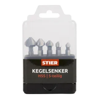 Kegelsenker Set 5-teilig Bit-Schaft 1/4" von Stier – Produktbild