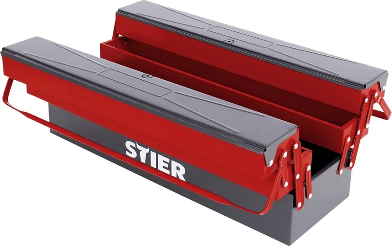 Leeg Gereedschapskist - Robuust en Compact van Stier, Grijs – productafbeelding