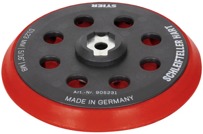 schuurschijf steunschijf hard D123 mm 5/16" M8 voor excenterschuurmachine by Stier – product image