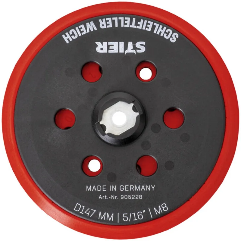 schuurschijf steunschijf zacht D147 mm M8 voor excenterschuurmachine de Stier – image du produit