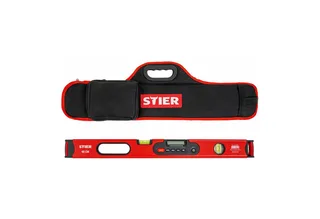 Wasserwaage STIER Digitale Wasserwaage SDW-600 LCD-Display ±0,2° HOLD-Funktion 60 de Stier, Multicolore – image du produit 2 sur 5