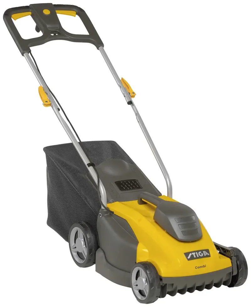 COMBI 336c Elektro Rasenmäher mit Rasenkamm 1400 W Schnittbreite (max.) 34 cm Geeignet für Rasenflächen bis 400 m² von Stiga – Produktbild