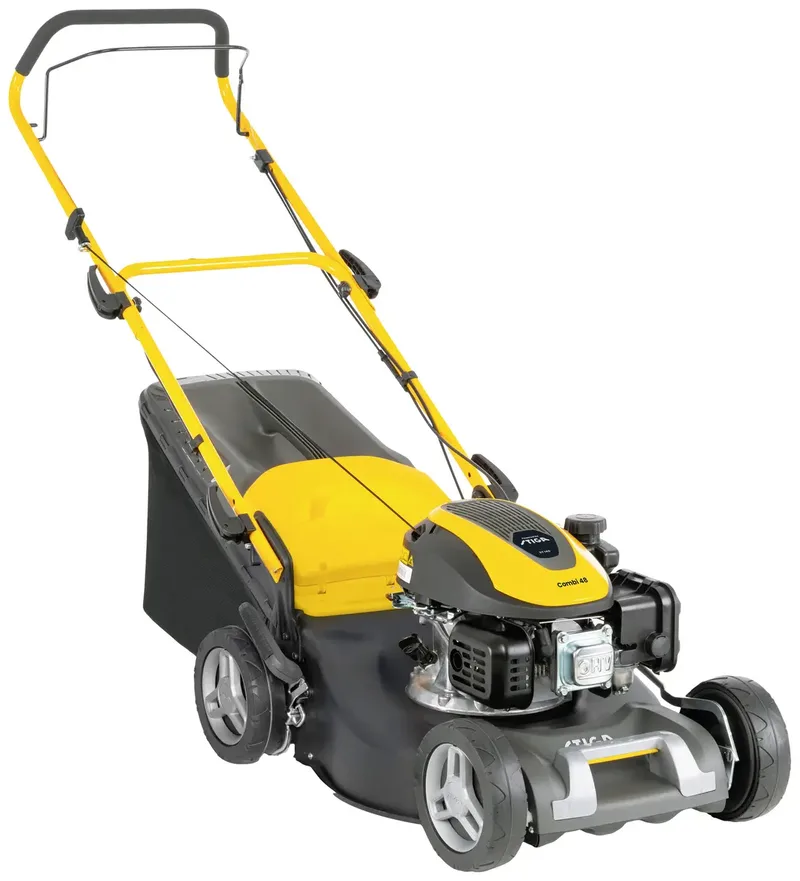 Combi 48 Benzin Rasenmäher Höhenverstellbarer Griff mit Klappfunktion 2.2 kW Schnittbreite (max.) 46 cm Geeignet für bis 1200 m² van Stiga – productafbeelding