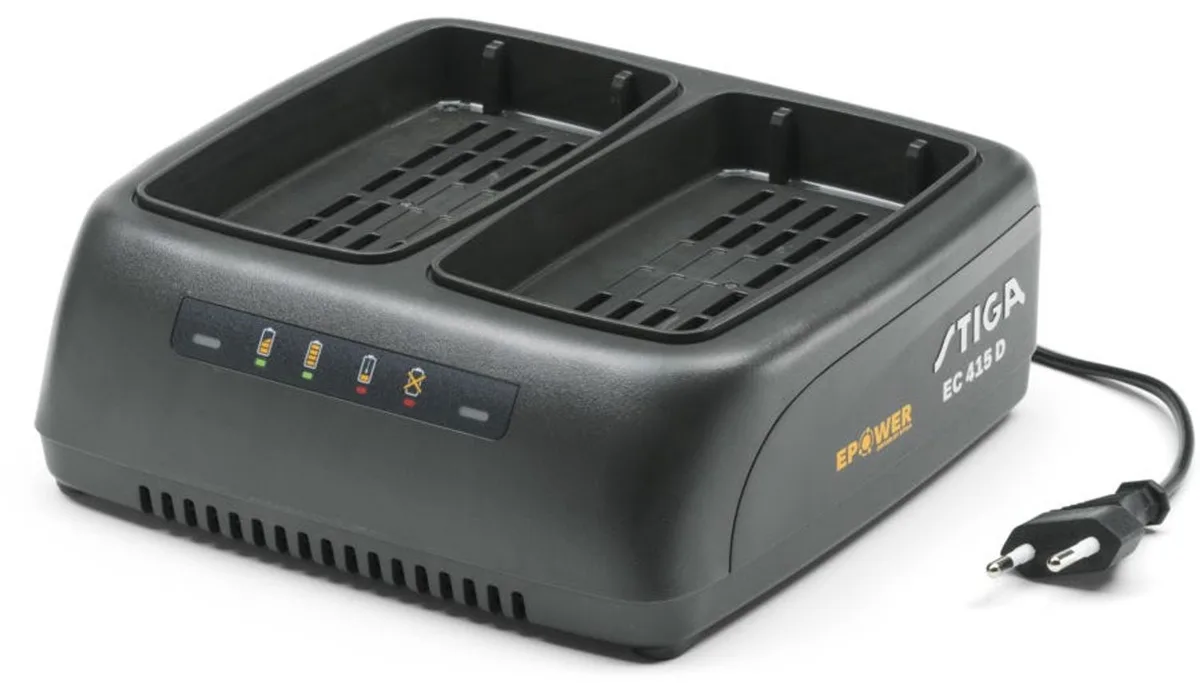 EC 415 D Acculader - 48V - twee accu's - standaard laadsnelheid by Stiga – product image