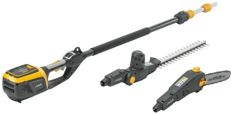STIGA 278722108/ST3 MT 500e - Set Akku Heckenschere, Hochentaster, Teleskopstiel inkl. Akku, inkl. Ladegerät 350 W 48 V Li-Ion de Stiga – image du produit