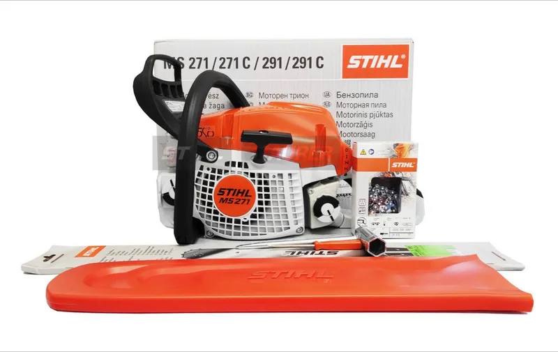 Benzin-Kettensäge STIHL MS 271 Motorsäge – Schnittlänge 40 cm, 3-tlg. de Stihl – image du produit