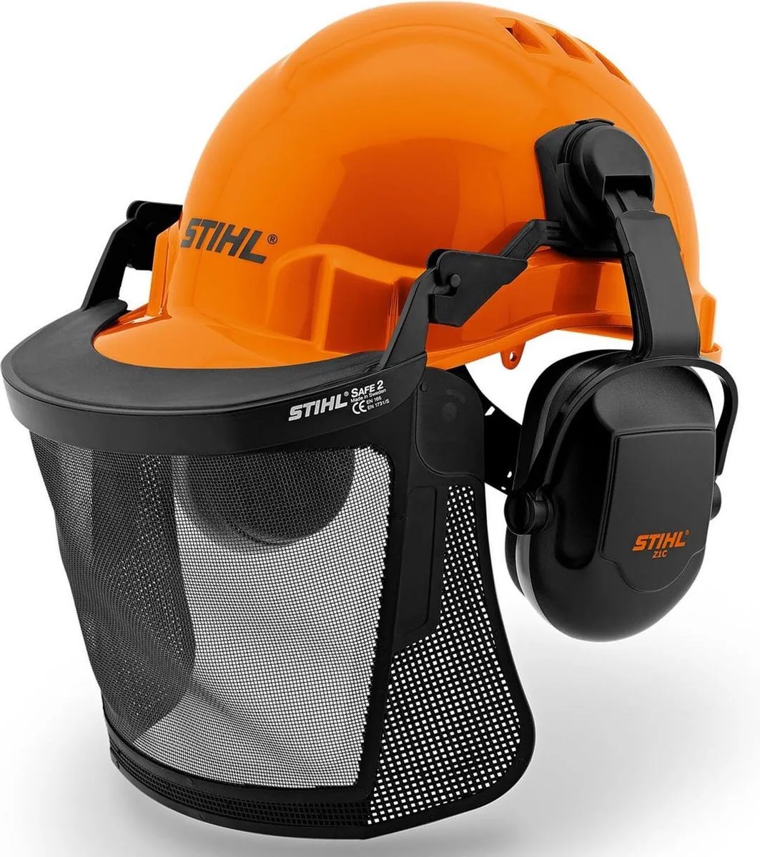 Helmset – Met gehoorbescherming – Met vizier de Stihl, Orange – image du produit
