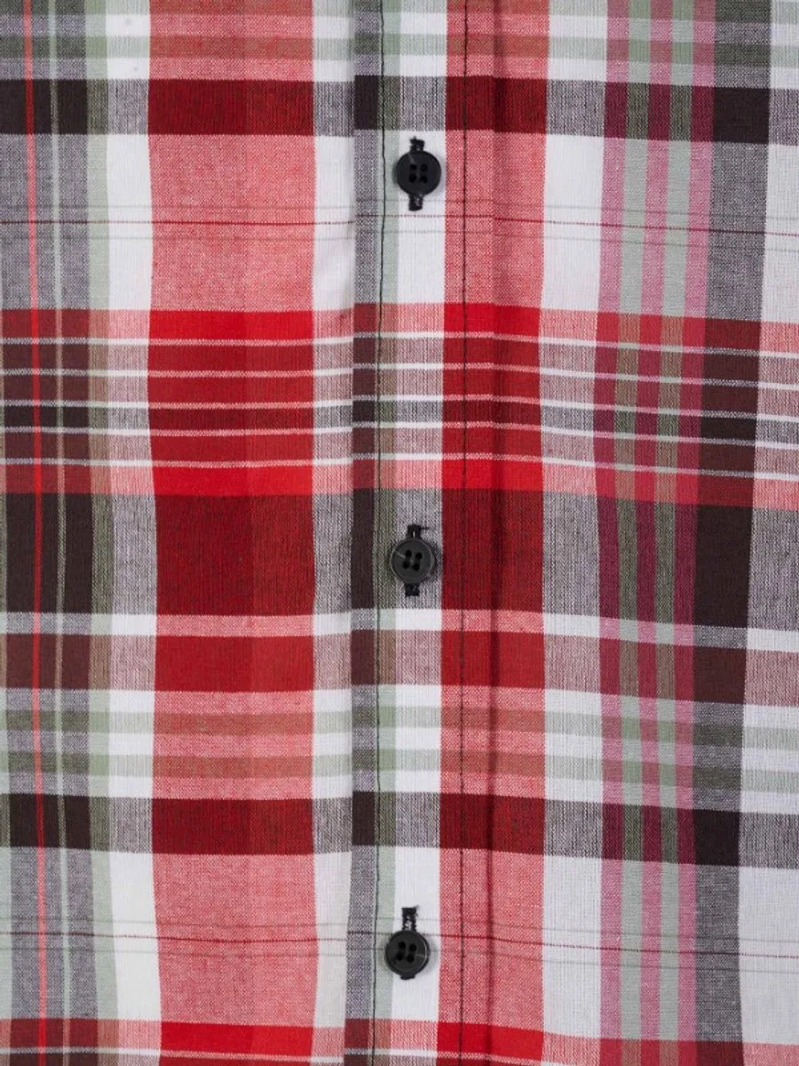 Egersund 5.1 rood geblokt LM overhemd de Størvik, Rouge, 4XL – image du produit