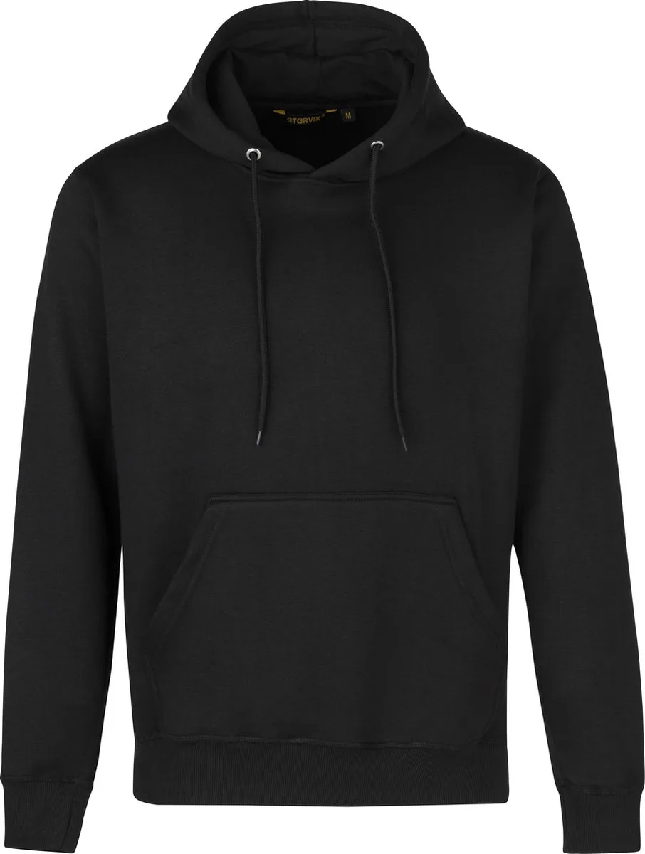 Hooded Sweater Heren Zwart - (48) - Hedmark by Størvik, Black, S – product image