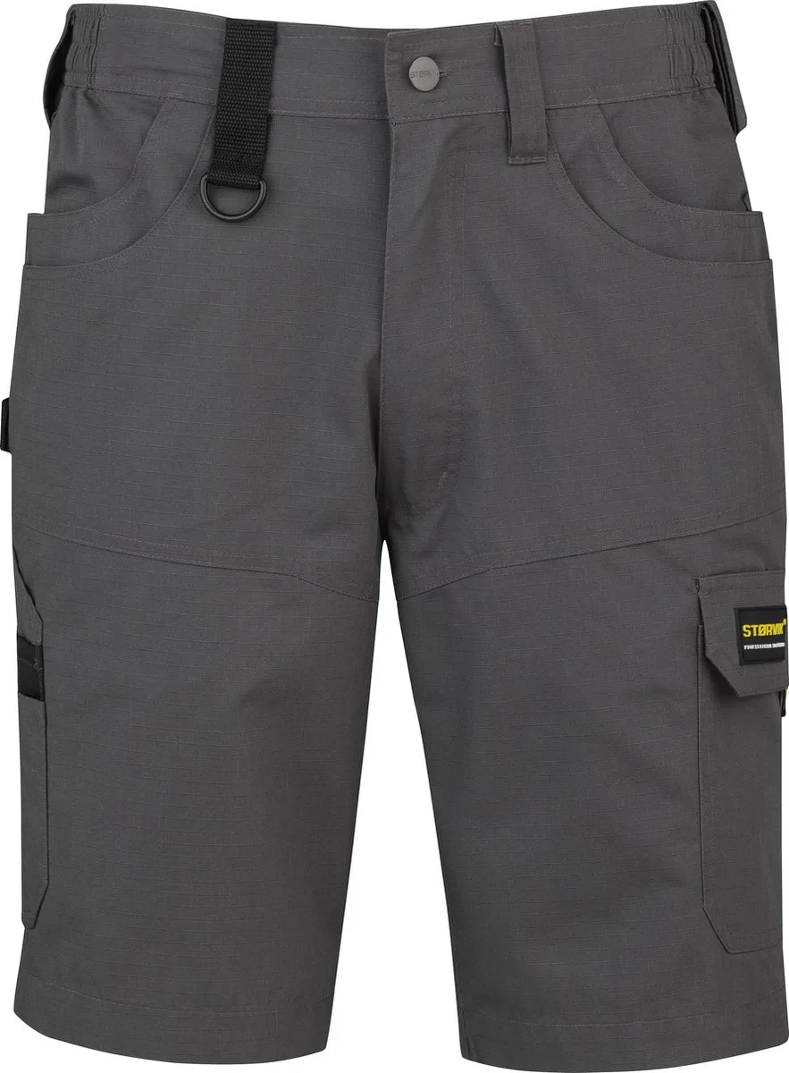 Licht Gewicht Korte Werkbroek Heren Antraciet Grijs - RON von Størvik, Grau, 3XL – Produktbild