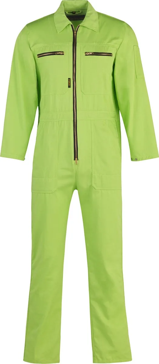 Rally Overall 100% Katoen Unisex Limegroen - NIGEL van Størvik, Limegroen, 48 – productafbeelding