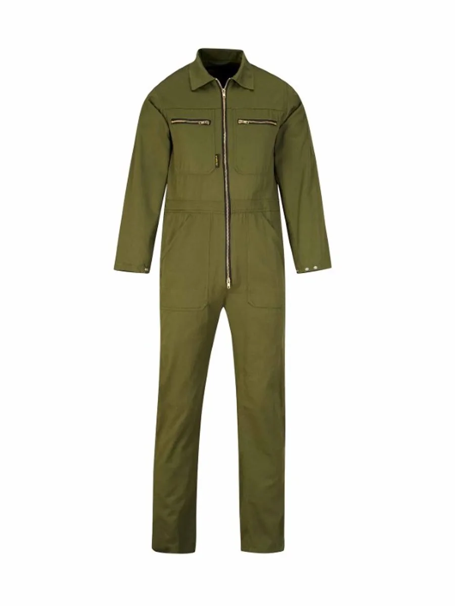 Rally Overall 100% Katoen Unisex Olijfgroen - NIGEL de Størvik, Olijfgroen, 46 – image du produit