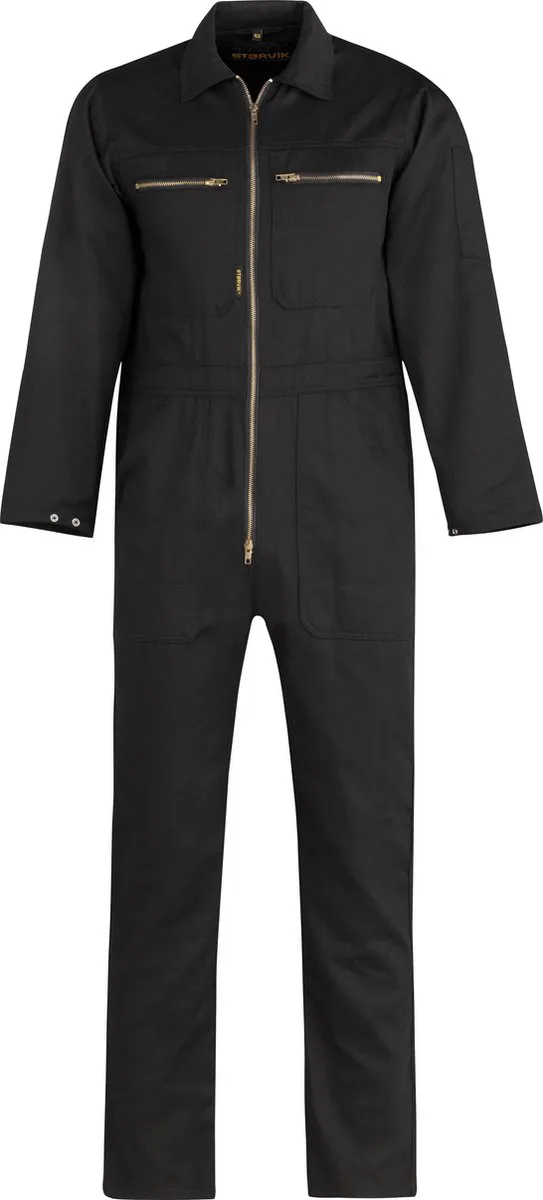 Rally Overall 100% Katoen Unisex Zwart - NIGEL de Størvik, Noir, 64 – image du produit