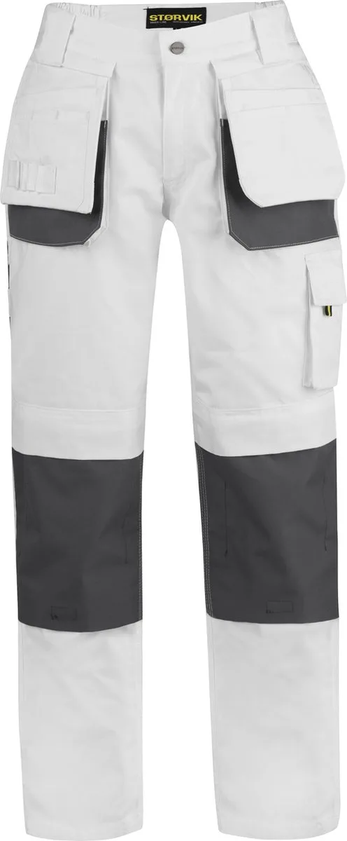Schilders Werkbroek Wit - DAVID de Størvik, Blanc, M – image du produit