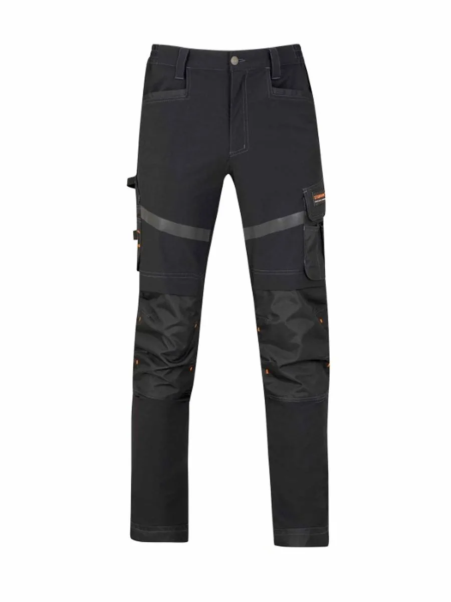 STØRVIK 4Way Stretch Werkbroek Heren Zwart - STEF fra Størvik, Sort, XS – produktbillede