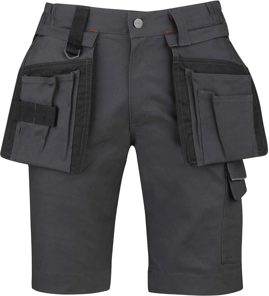 Stretch Korte Werkbroek Heren Antraciet Grijs - THIJS de Størvik, Anthracite, XXL – image du produit