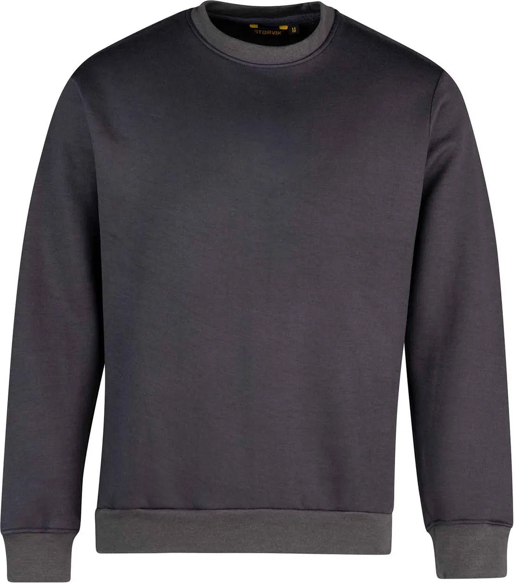 Sweater Ronde Hals Heren Grijs - (52) - Torino de Størvik, Anthracite, L – image du produit