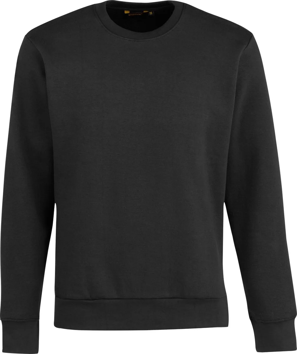Sweater Ronde Hals Heren Zwart - (54) - Torino van Størvik, Zwart, XL – productafbeelding