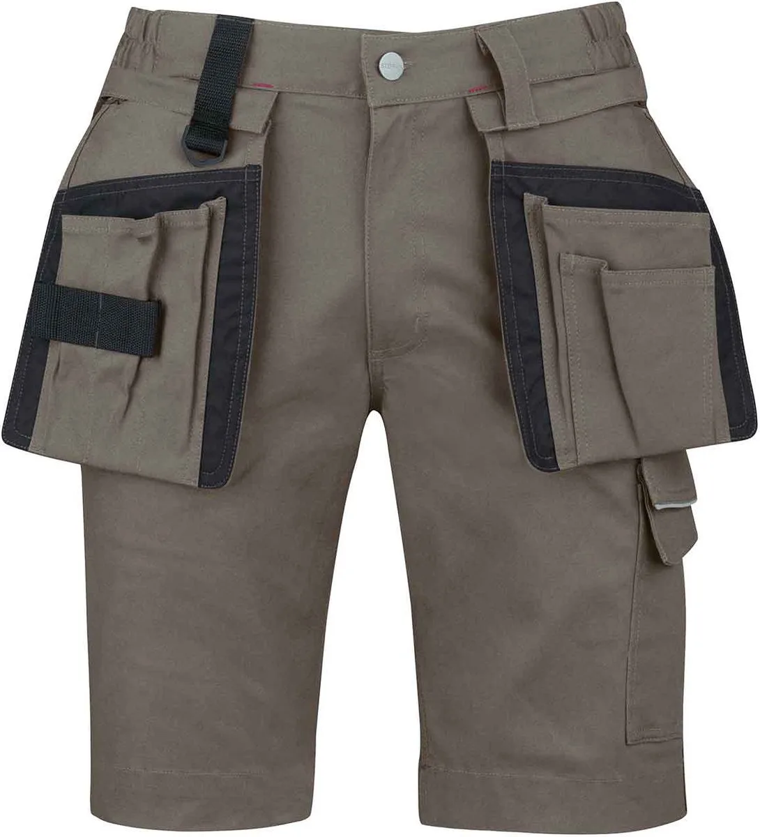 Thijs Stretch Korte Werkbroek Heren - Werkshort - Taupe de Størvik, Taupe, L – image du produit