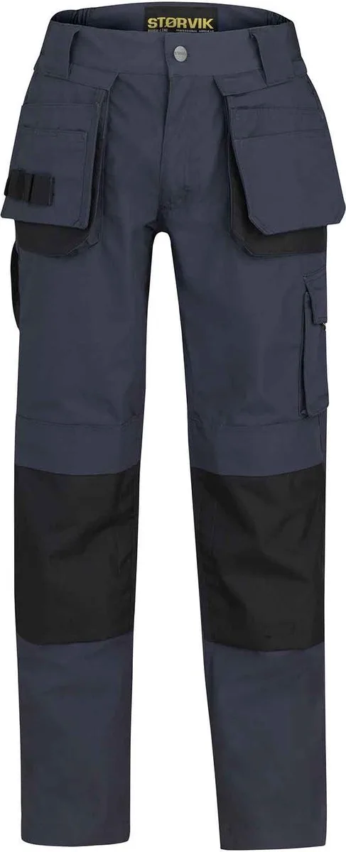 Werkbroek Heren Grijs - DAVID de Størvik, Anthracite, XXL – image du produit