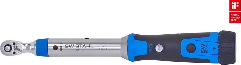 SW-Stahl 03871L professionele momentsleutel 1/4 inch 5-25 Nm voor fietsen, racefietsen, fietsen, e-bikes, mountainbikes en scooters, auto- en motorreparaties de SW-Stahl, Bleu – image du produit