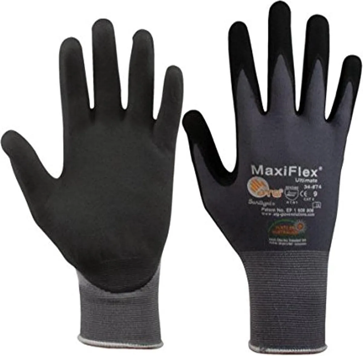 SW-Stahl 11532L Nylon Gebreide Handschoen Nitril/PU Schuim, zwart de SW-Stahl, 10 – image du produit