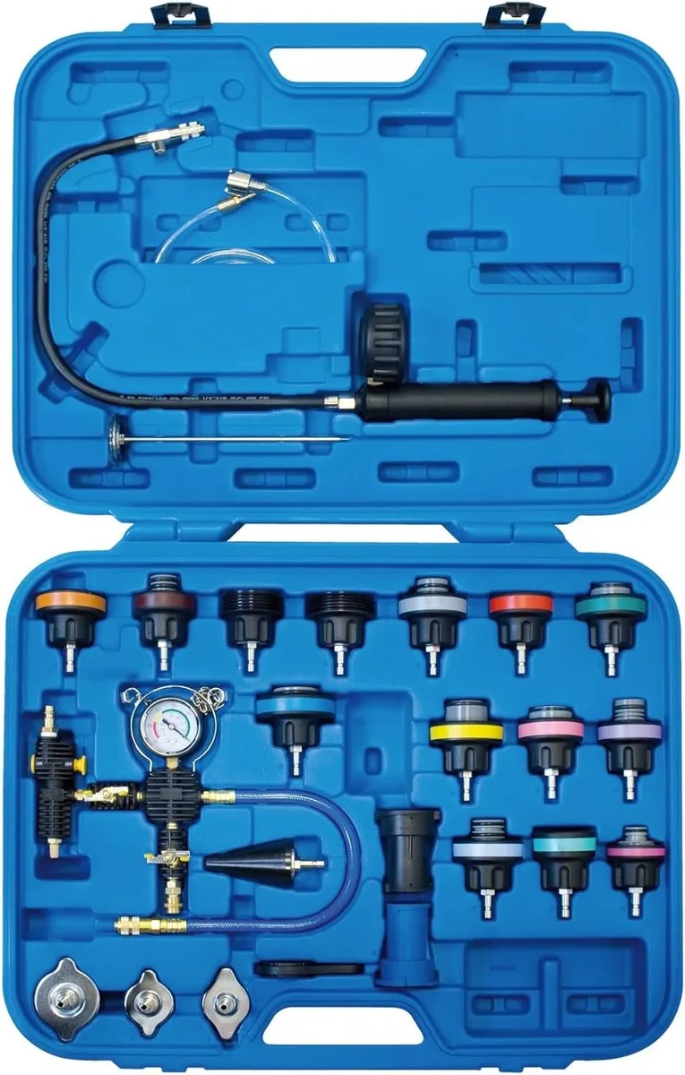 SW-Stahl 21030L radiateurdruk gereedschapskoffer I 25-delig by SW-Stahl, Blue – product image