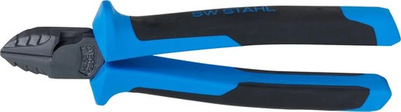 SW Stahl 40547L professionele zijkniptang 180 mm I draadschaar I hoogwaardige draadknipper I snijkanthardheid ca. 62 HRC I Made in Germany I elektrische zijkniptang de SW-Stahl, Bleu – image du produit
