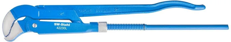 SW-Stahl 42230L pijptang 525 mm I pijpsleutel S-kaak I antislip loodgieterstang gesmeed en gelakt I tang van chroom-vanadiumstaal I pijpmontage I pijpsleutel de SW-Stahl, Bleu – image du produit