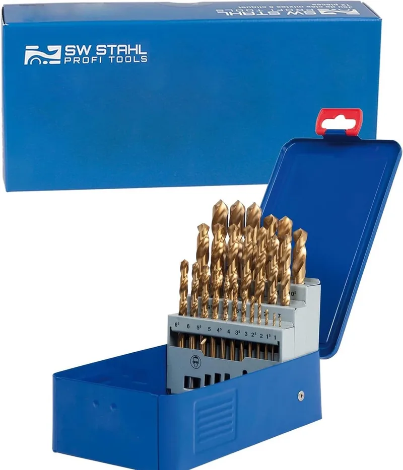 SW-Stahl 80525L titanium borenset, 25-delig 1-13 mm fra SW-Stahl – produktbillede