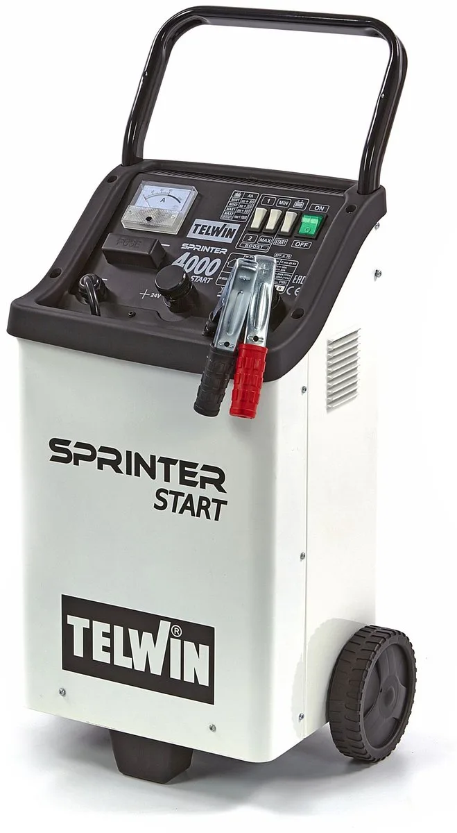 Sprinter 4000 Start 230V Acculader 12-24V Verrijdbaar 400Ah 75A van Telwin – productafbeelding