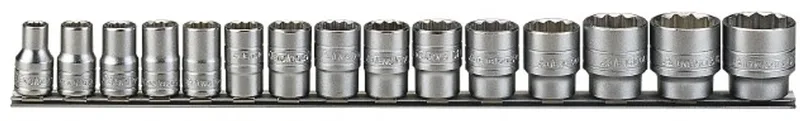 Dubbele Doppenset 1/2" 15 Delig van Teng Tools – productafbeelding