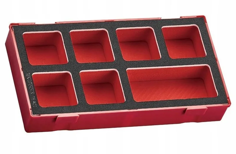 EVA gereedschapskist met 7 vakken by Teng Tools, Red – product image