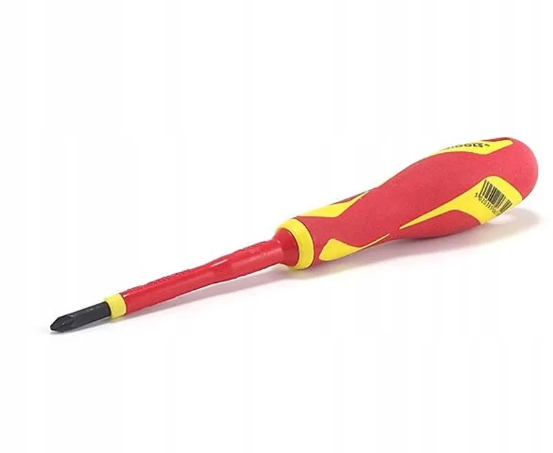 Geïsoleerde Pozidriv Schroevendraaier PZ1 x 80mm von Teng Tools, Gelb – Produktbild