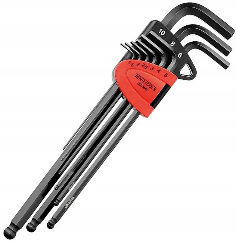Inbussleutelset Lang met Conische Kop - 9 Delig von Teng Tools – Produktbild