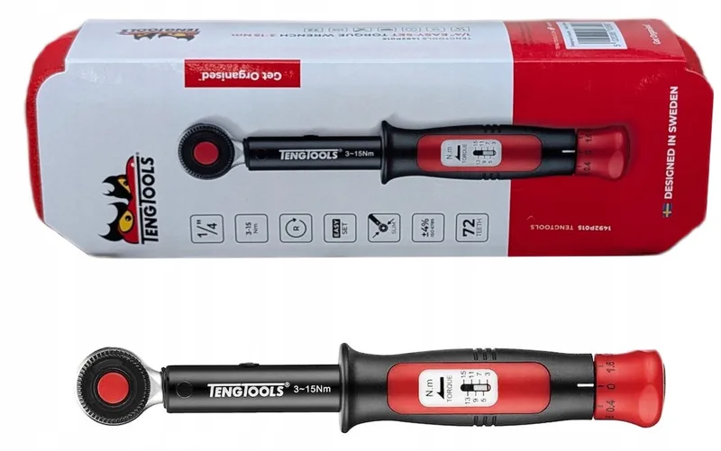 Momentsleutel 3-15 Nm 1/4" Slim Plus Serie de Teng Tools – image du produit
