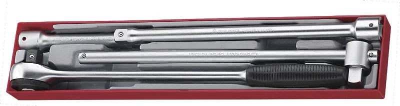 Ratel en accesoires set TTX4 tray 3/4 200- 400mm L 4 delig Teng Tools TTX3404 de Teng Tools, Argent – image du produit