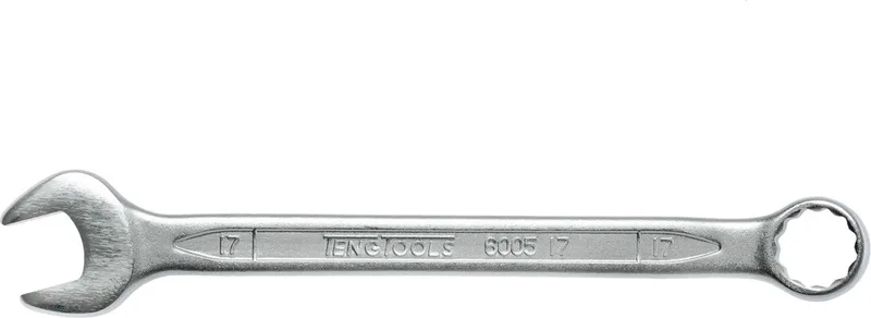 Ringsteeksleutel 17 mm, chroom-vanadium staal van Teng Tools, Zwart – productafbeelding