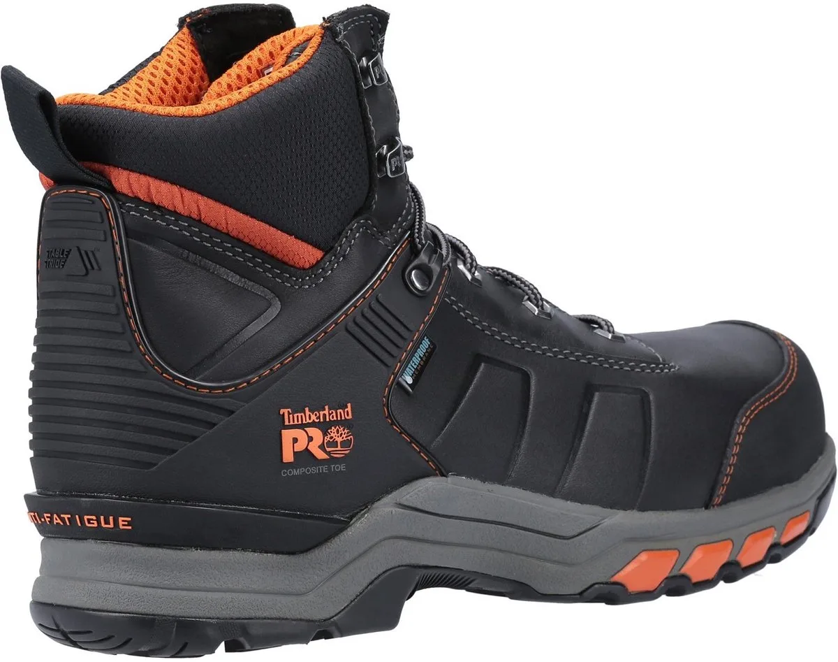 Timberland Hypercharge leer S3 EU42 US9 UK8 fra Timberland PRO, Sort, Orange – produktbillede