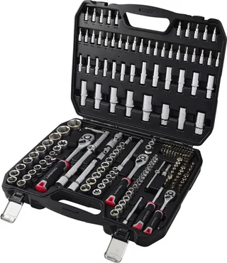 Bit- und Steckschlüssel-Set 1/2, 1/4, 3/8 196teilig TO-10674597 de Toolcraft – image du produit 1 sur 2