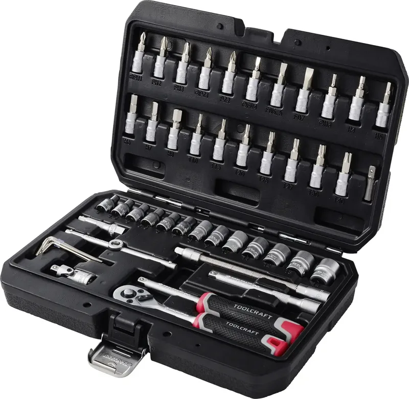Bit- und Steckschlüssel-Set 1/4 48teilig TO-10675383 by Toolcraft – product image 1 of 2