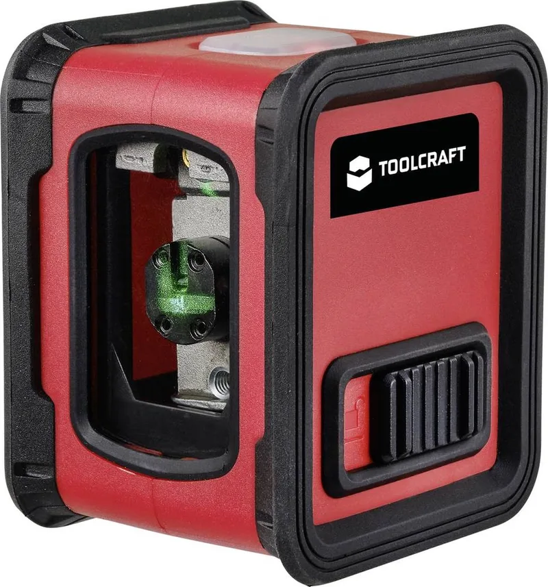 CL12-G Kruislijnlaser Incl. statief, Zelfnivellerend, Groene laser Reikwijdte (max.): 12 m von Toolcraft, Kleurloos – Produktbild