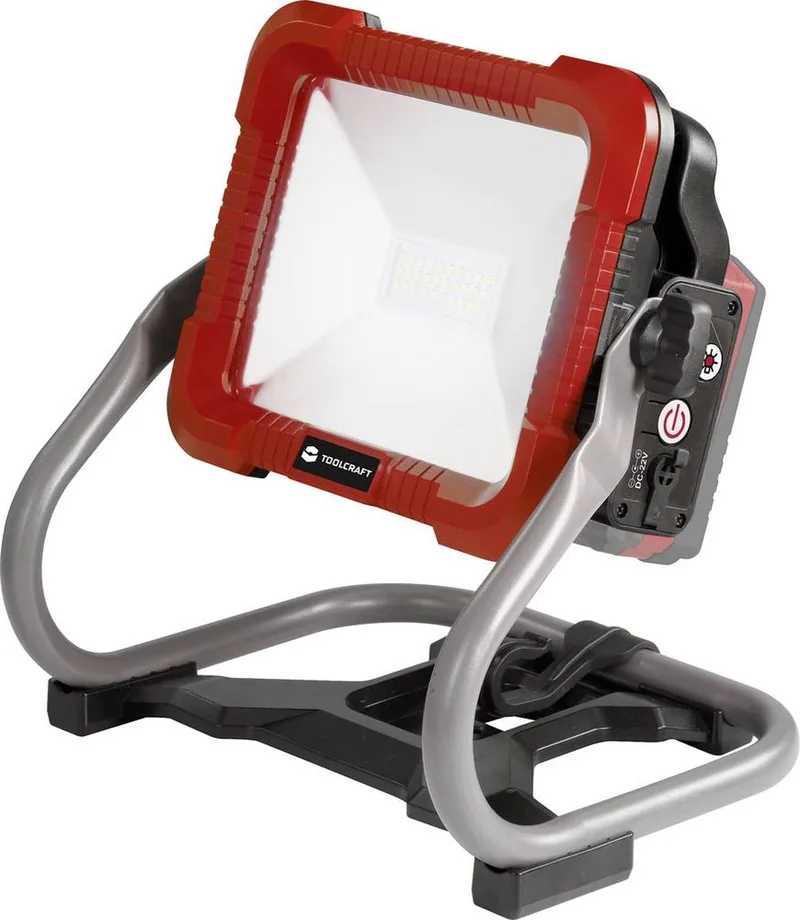 CL2500 / TAWB-200 TO-8204253 Werklamp SMD LED 2480 lm van Toolcraft, Zwart, Rood – productafbeelding