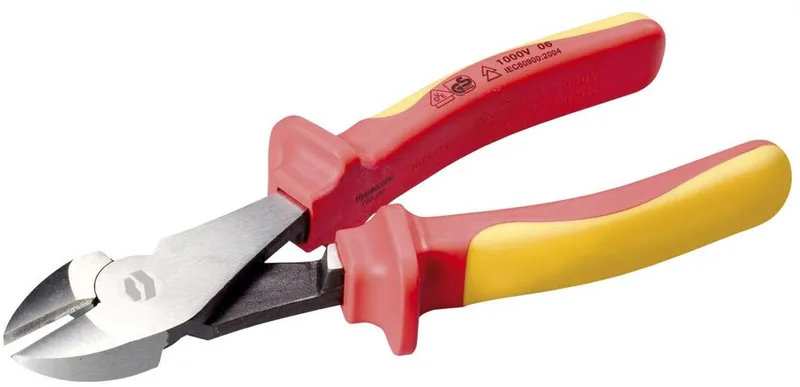 DIN ISO 5749 TO-8096811 Kracht-zijkniptang VDE Met facet 180 mm van Toolcraft, Kleurloos – productafbeelding