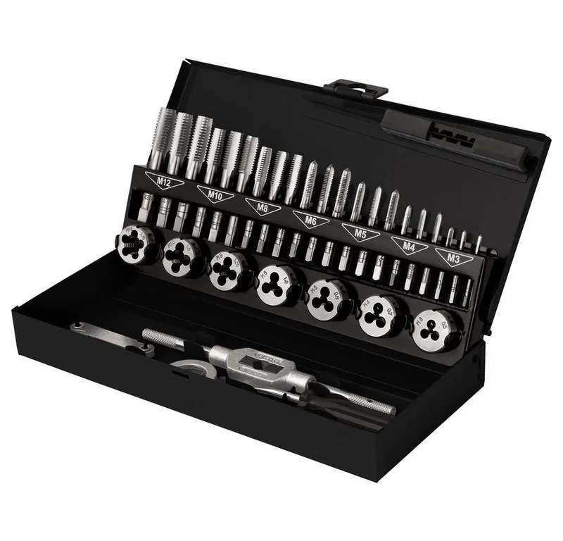 Gewindeschneider TOOLCRAFT TO-7015521 Gewindeschneidsatz 32teilig Stahl M3 x 0.50, M4 de Toolcraft – image du produit